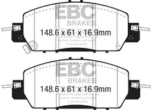 Load image into Gallery viewer, EBC 2016+ Honda Accord LX Sedan 2.4L Ultimax2 Front Brake Pads