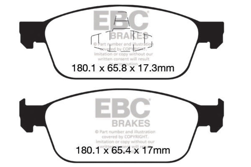 EBC 12+ Ford Focus 2.0 Turbo ST Yellowstuff Front Brake Pads