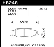 Load image into Gallery viewer, Hawk 97-12 Corvette/01-04 Z06/05-09 Z51 DTC-50 Race Rear Brake Pads