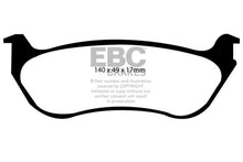 Load image into Gallery viewer, EBC 95-97 Ford Crown Victoria 4.6 (Phenolic PisTons) Redstuff Rear Brake Pads