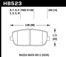 Load image into Gallery viewer, Hawk 06-16 Mazda MX-5 Miata HT-10 Race Rear Brake Pads