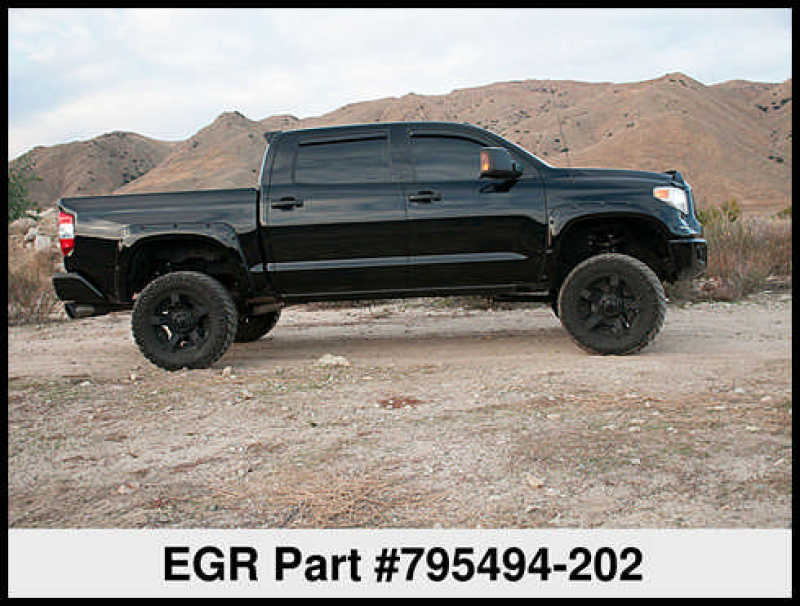 EGR 14+ Toyota Tundra Bolt-On Look Color Match Fender Flares - Set - Black