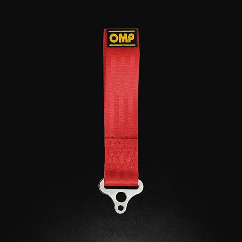 OMP Tow Hook Stainless Internal Diametre 100 mm - Medium Material (Red)