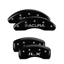 Load image into Gallery viewer, MGP 4 Caliper Covers Engraved Front Acura Engraved Rear ILX Black finish silver ch