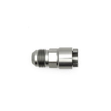 Load image into Gallery viewer, DeatschWerks 8AN Male Flare to 3/8in Female EFI Quick Connect Adapter - Anodized DW Titanium