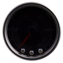 Load image into Gallery viewer, Autometer Spek-Pro Gauge Boost 2 1/16in 60psi Stepper Motor W/Peak &amp; Warn Blk/Smoke/Black