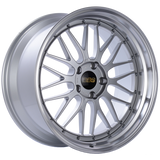 BBS LM 20x10 5x120 ET20 Diamond Silver Center Diamond Cut Lip Wheel -82mm PFS/Clip Required