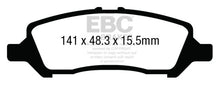 Load image into Gallery viewer, EBC 12+ Dodge Dart 1.4 Turbo Ultimax2 Rear Brake Pads