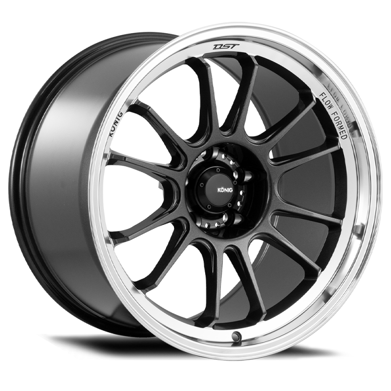 Konig Hypergram 17x9 5x100 ET40 Metallic Carbon w/ Machined Lip