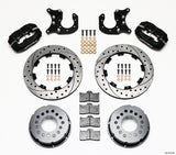 Wilwood Forged Dynalite P/S Rear Kit Drilled Rotor Ford 8.8 w/2.5in Offset-5 Lug