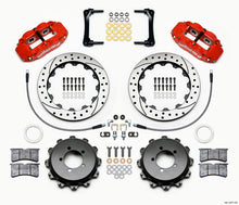 Load image into Gallery viewer, Wilwood Narrow Superlite 4R Rear Kit 12.88in Drilled Red 2008-2012 Subaru WRX w/Lines