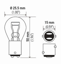 Load image into Gallery viewer, Hella Bulb 7528 12V 21/5W Bay15D S8 (2)