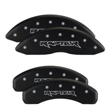 Load image into Gallery viewer, MGP 4 Caliper Covers Engraved Front &amp; Rear MGP Black finish silver ch