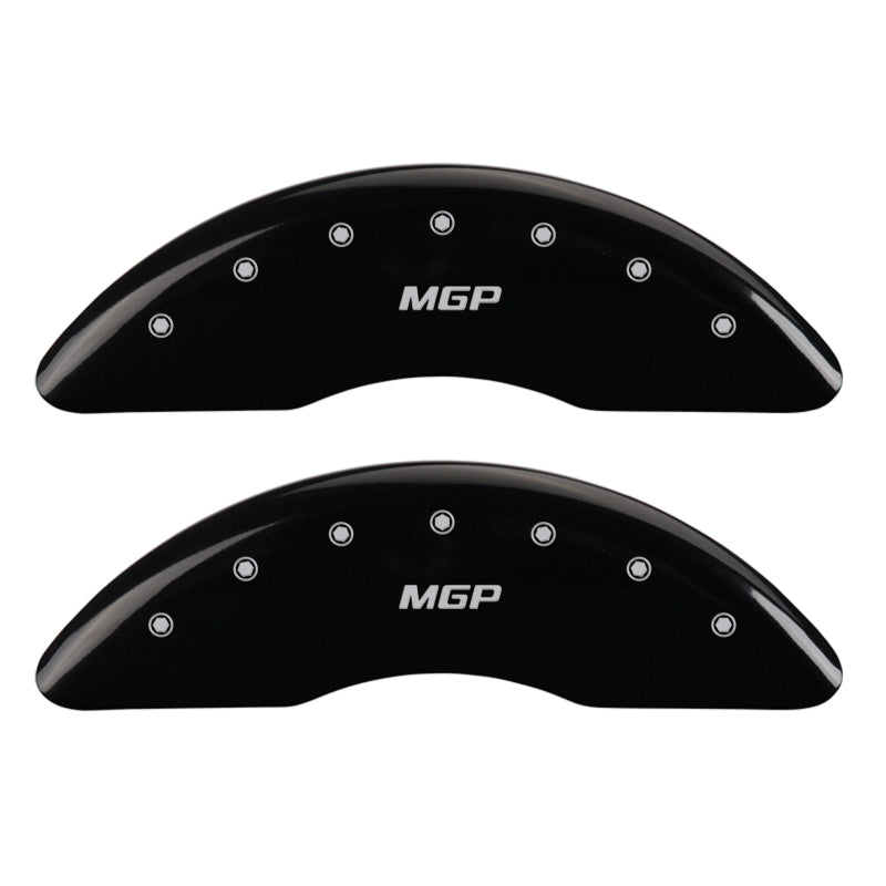 MGP 2 Caliper Covers Engraved Front MGP Black Finish Silver Characters 2007 GMC Canyon