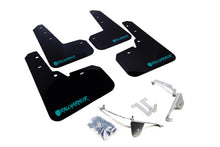 Load image into Gallery viewer, Rally Armor 13-17 Subaru Crosstrek XV Black UR Mud Flap w/Teal Altered Font Logo
