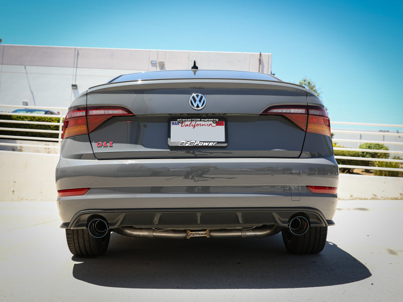 afe 19-21 VW Jetta GLI (MKVII) L4-2.0L (t) MACH Force-Xp 304 SS Cat-Back Exhaust System Blue Tips