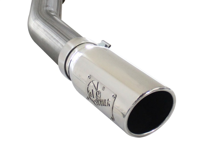 aFe MACHForce XP SS Exhaust 3in Cat-Back w/4.5in Polished Tip 11-14 Ford F150 Ecoboost V6 3.5Ltt