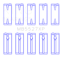 King Engine Bearings Toyota 4AGE/4AGZE 16V 1.6L (Size 0.25 Oversized) Performance Main Bearing Set