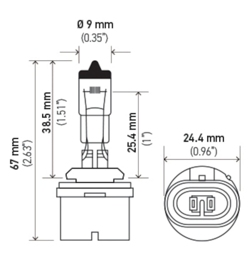 Hella Bulb 893 12V 37.5W PG13 T3.25