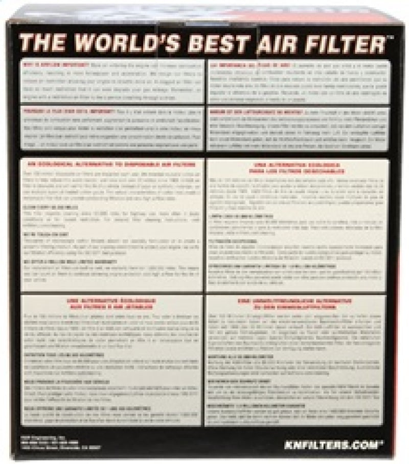 K&N Filter Universal Rubber Filter 4in Flg 6 17/32in OD 8 21/32in H