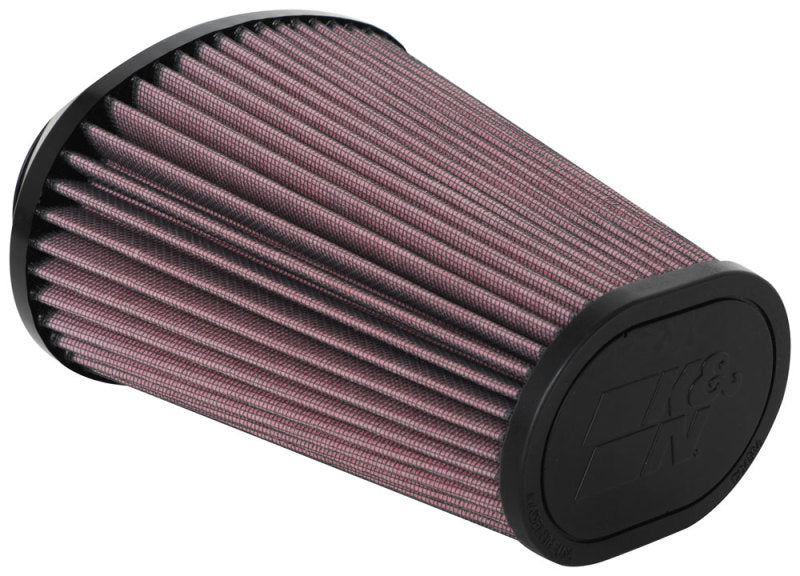 K&N Universal Clamp-On Air Filter 2.844x4.813in Flg ID x 6.5x4.75in B OD x 4.5x3.25in T OD x 7.5in H