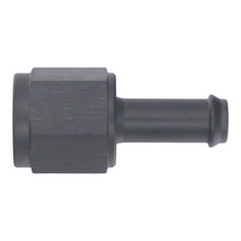 Load image into Gallery viewer, DeatschWerks 6AN Female Flare Swivel to 5/16in Single Hose Barb - Anodized Matte Black