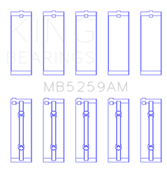 King Engine Bearings Acura B18A1/B1/C1/C5 K20A/K24A Main Bearing Set - Size STD