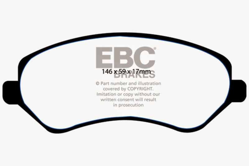 EBC 04-07 Chrysler Town & Country 3.3 Rear Drums Ultimax2 Front Brake Pads