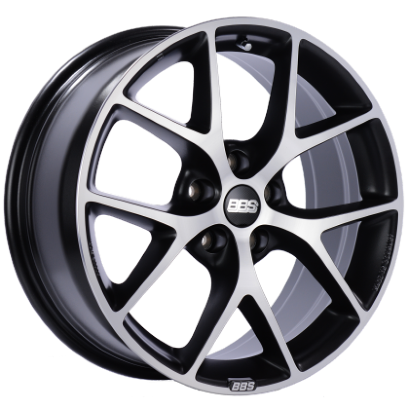 BBS SR 17x8 5x120 ET30 CB72.5 Satin Black Diamond Cut Face Wheel