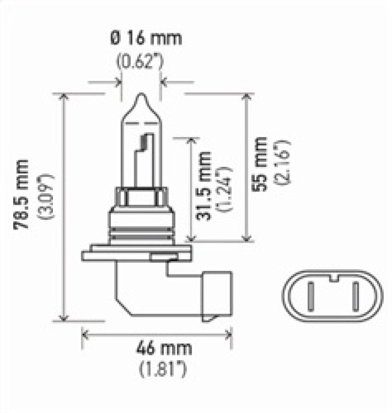 Hella Bulb 9005/HB3 12V 65W P20d T4