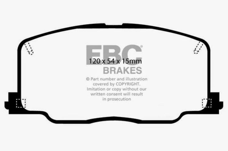 EBC 90-91 Lexus ES250 2.5 Ultimax2 Front Brake Pads