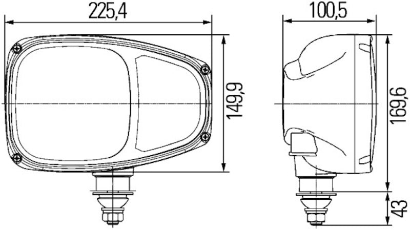 Hella Headlamp ES FAPO BL LI 0GR MG12 DT 1EE