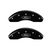 Load image into Gallery viewer, MGP Rear set 2 Caliper Covers Engraved Rear GT Black finish silver ch