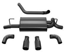 Load image into Gallery viewer, Corsa 2018-2024 Jeep Wrangler JL 2.5in Dual Rear Exit Black Tips Sport Axle-Back Exhaust