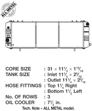 Load image into Gallery viewer, CSF 88-90 Jeep Cherokee 4.0L Heavy Duty 3 Row All Metal Radiator