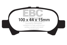 Load image into Gallery viewer, EBC 00-04 Toyota Avalon 3.0 Ultimax2 Rear Brake Pads