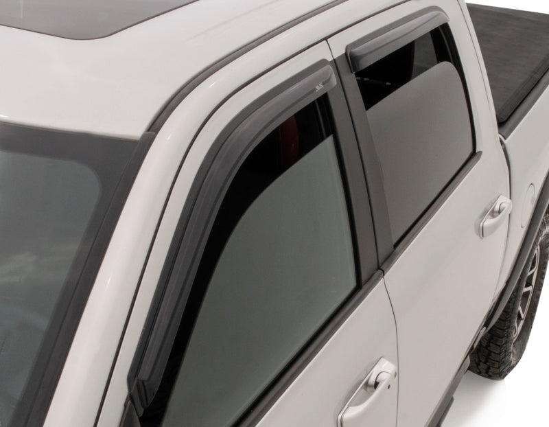 AVS 22-23 Toyota Tundra CrewMax Ventvisor Outside Mount Window Deflectors 4pc - Smoke