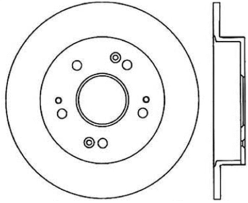 StopTech Power Slot Slotted 06-08 Honda Civic Si CRYO Rear Right Rotor