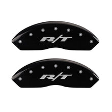 Load image into Gallery viewer, MGP 4 Caliper Covers Engraved Front &amp; Rear RT Black finish silver ch