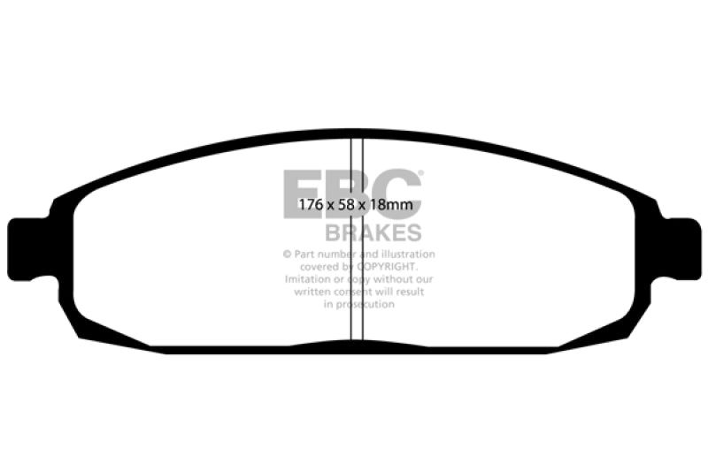 EBC 05-10 Jeep Commander 3.7 Yellowstuff Front Brake Pads