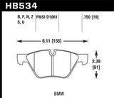 Hawk 2011 BMW 125i Front ER-1 Brake Pads