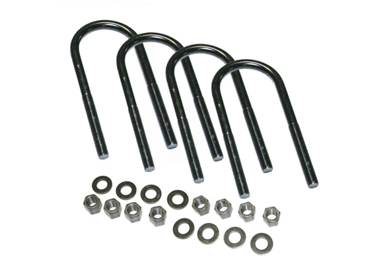 Superlift U-Bolt 4 Pack 9/16x4.125x15.25 Round w/ Hardware