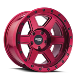 Dirty Life 9315 Compound 17x9 / 5x127 BP / -38mm Offset / 78.1mm Hub Crimson Candy Red Wheel