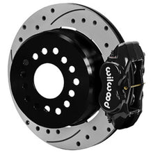 Load image into Gallery viewer, Wilwood Chevrolet 7-5/8in Rear Axle Dynalite Disc Brake Kit 12.19in Drill/Slot Rotor Blk Caliper