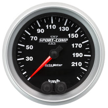 Load image into Gallery viewer, Autometer Sport-Comp II 3-3/8in. 0-225KM/H (GPS) Speedometer Gauge