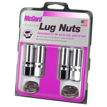 Load image into Gallery viewer, McGard Hex Lug Nut (Drag Racing X-Long Shank) 7/16-20 / 13/16 Hex / 2.475in. Length (4-Pk) - Chrome