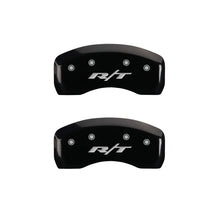 Load image into Gallery viewer, MGP 4 Caliper Covers Engraved Front &amp; Rear RT Black finish silver ch