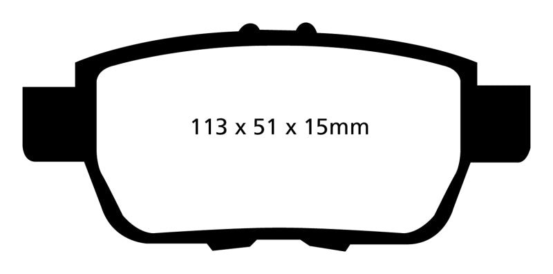 EBC 09-14 Acura TL 3.5 Ultimax2 Rear Brake Pads