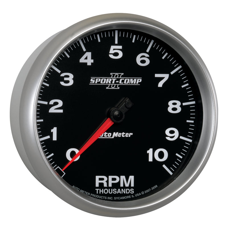 Autometer Sport-Comp II 5 inch 0-10000 RPM In Dash Tachometer