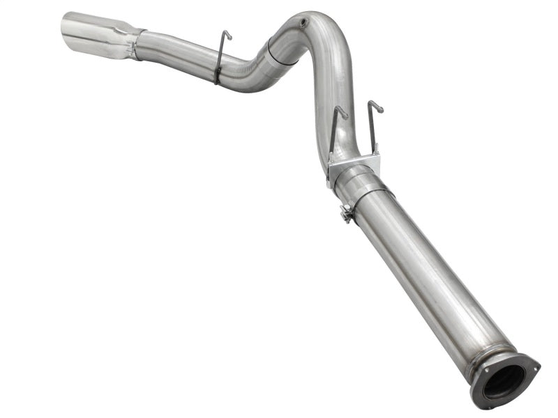 aFe MACHForce XP Exhaust 5in DPF-Back SS Exh 2015 Ford Turbo Diesel V8 6.7L Polished Tip